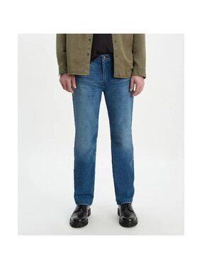 Levis 514 Straight Fit Mens Blue Denim Jeans W34 L34 Classic Casual Wear